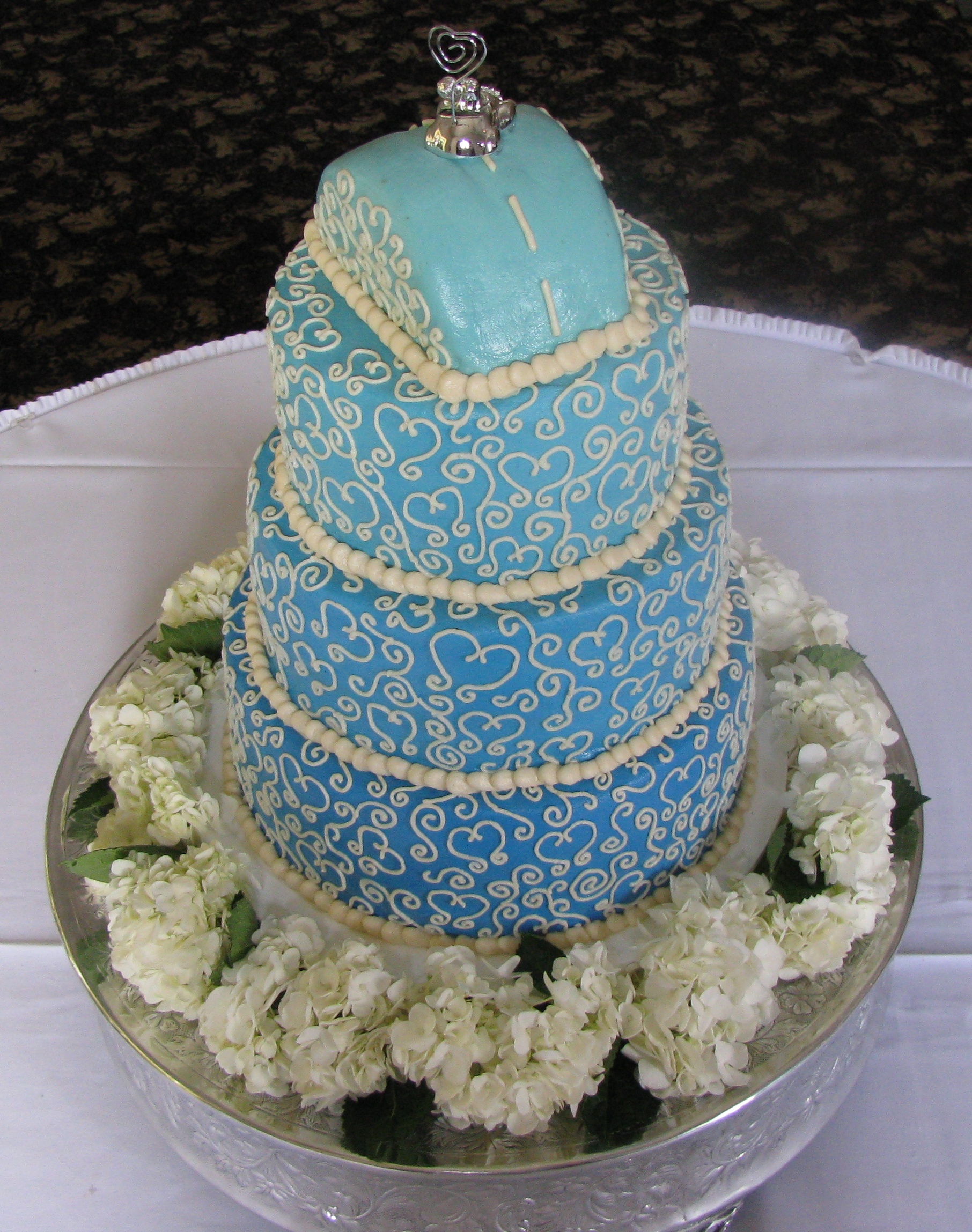 Blue Scrollwork — full-size photo