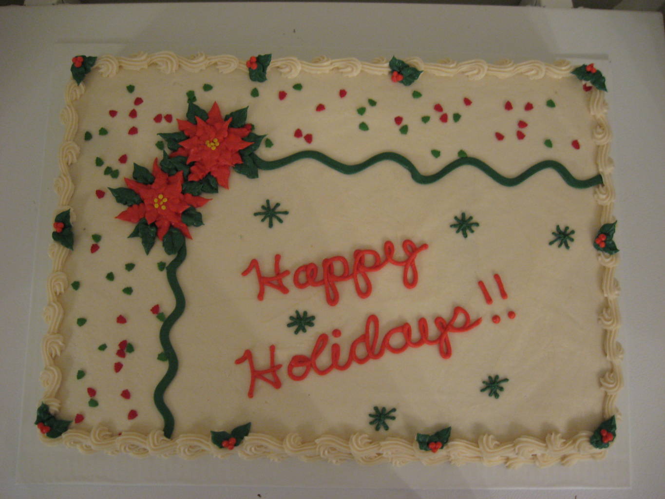 Happy Holidays!! — a handmade cakes creation