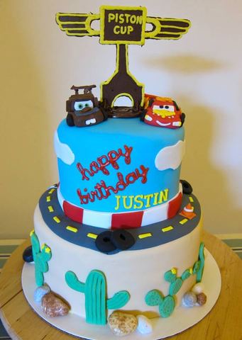 McQueen and Mater — handmade cakes